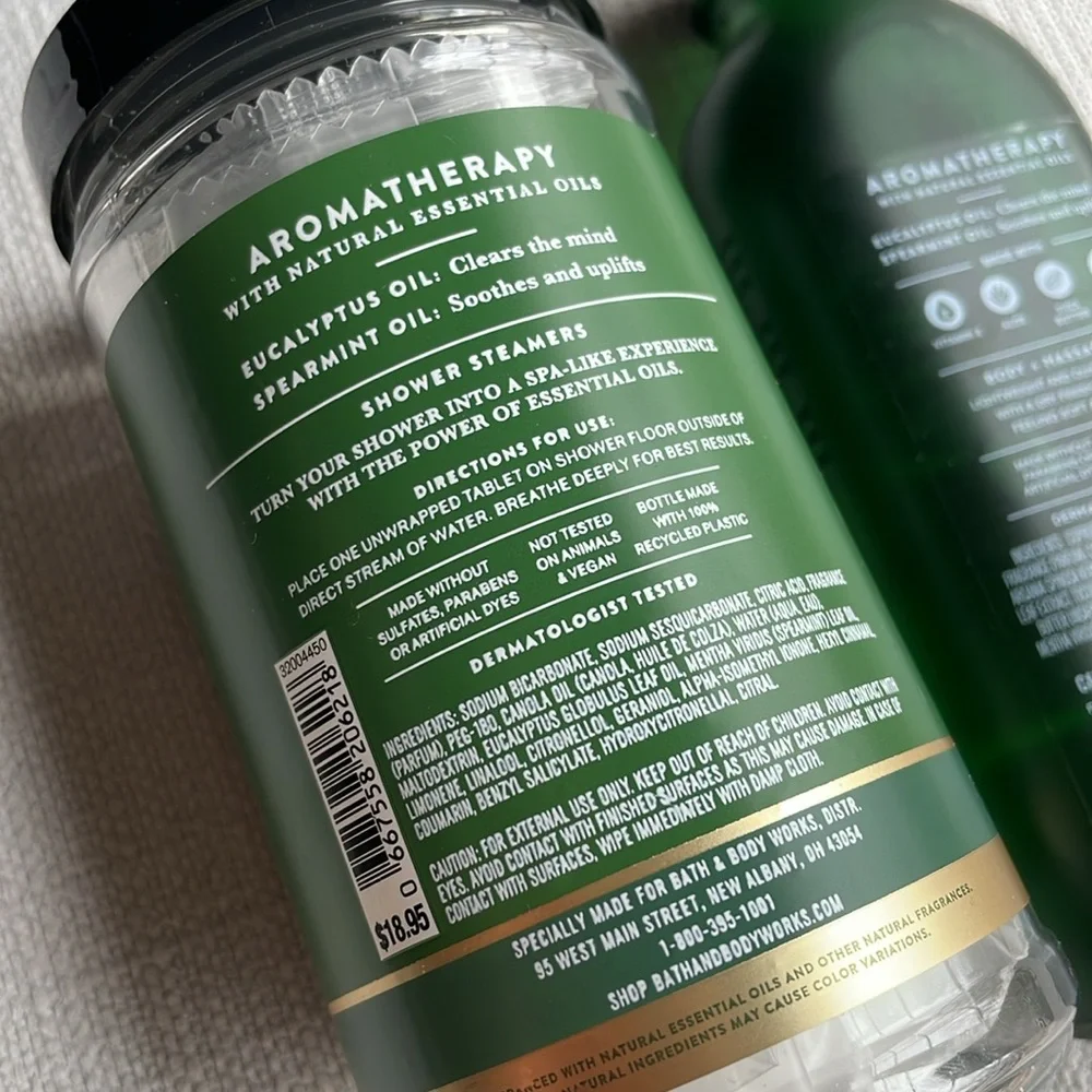 Bath and body works aromatherapy eucalyptus & spearmint bundle